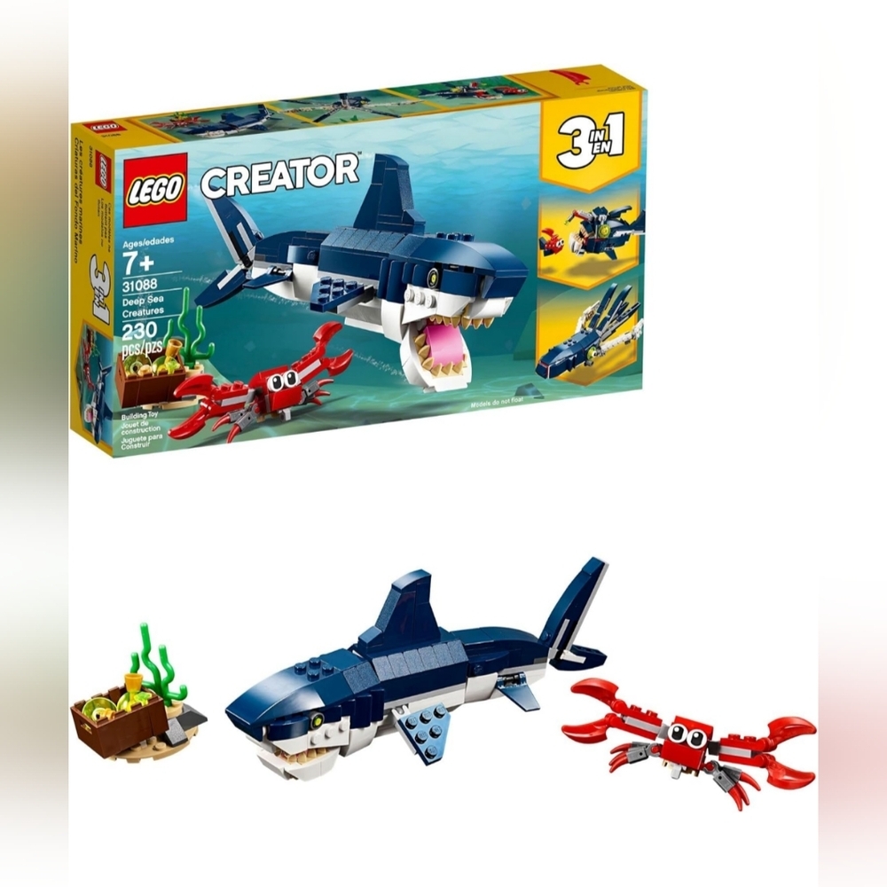 Lego Creator 31088 Deep Sea Creatures 3-in-1 Building Toy NWT